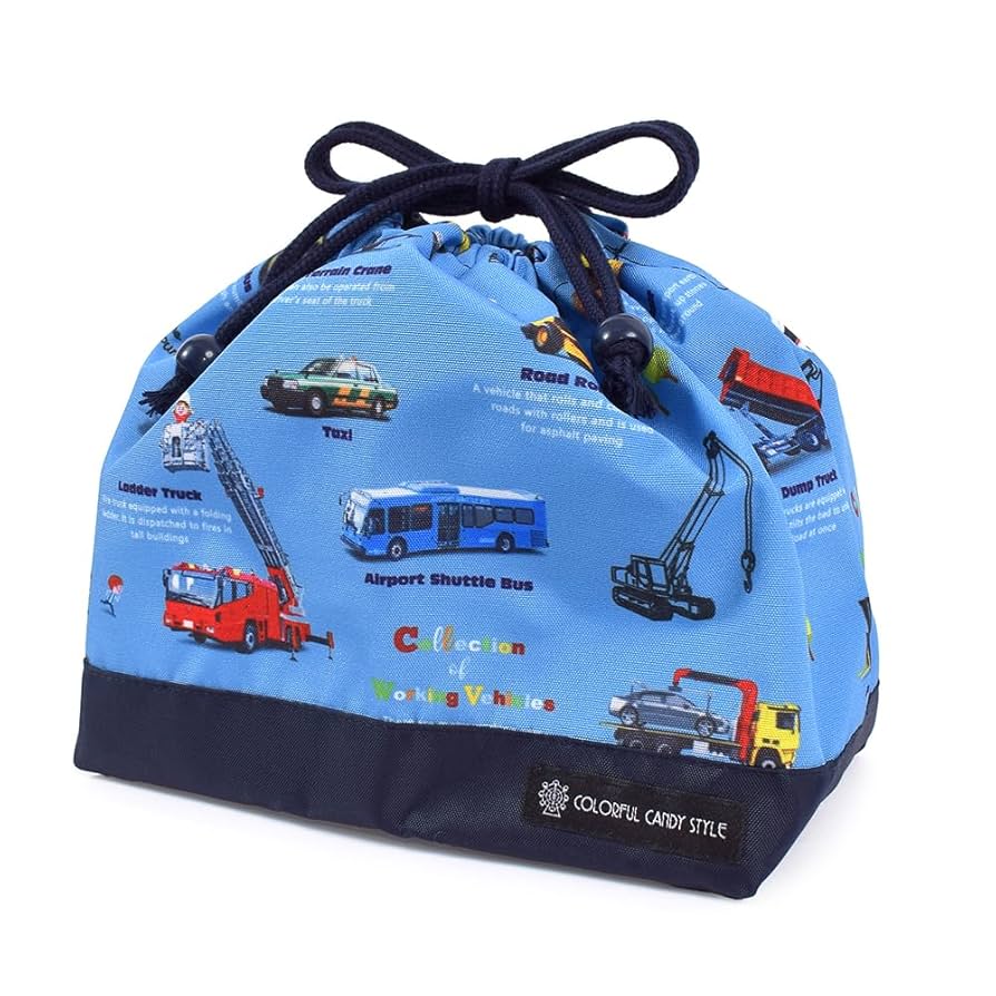 Amazon.co.jp: COLORFUL CANDY STYLE 巾着 中 マチ有りお弁当袋